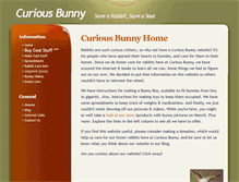 Tablet Screenshot of curiousbunny.com